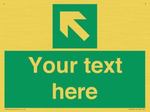 Custom Arrow Top Left Sign